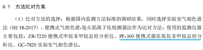 《固定污染源廢氣總烴、甲烷和非甲烷總烴的測(cè)定便攜式催化氧化-氫火焰離子化檢測(cè)器法》